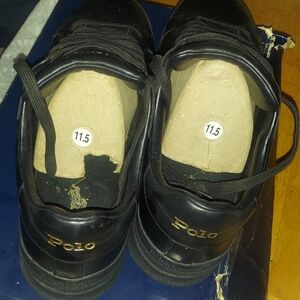 PRICE REDUCED! Polo by Ralph Lauren Sneakers - Black Leather Lace Ups